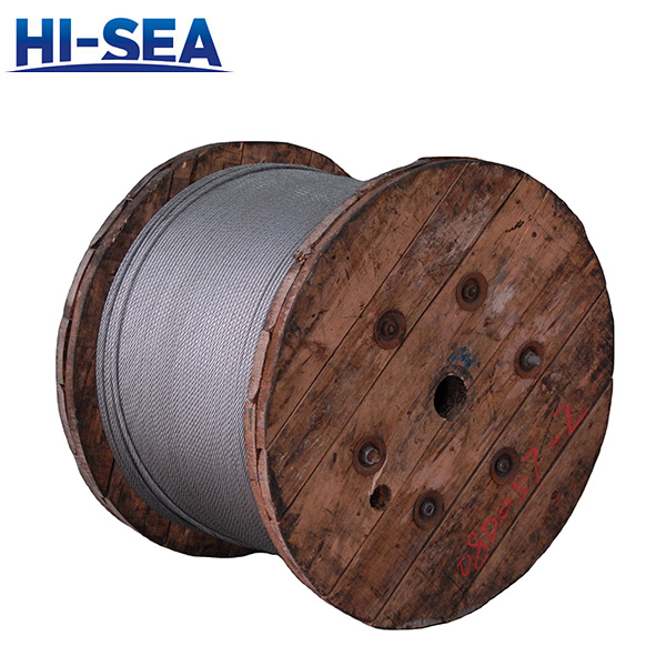 6×19S Galvanized Round-strand Steel Wire Rope for Oiled Exploration